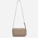 Back view of the Duchess Close Porcini Brown Leather Small Zip Top Cross Body Bag.