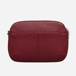 Back view of the Dukes Place Carmine Leather Medium Zip Top Cross Body Bag.
