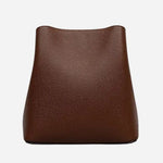 Back view of the Dukes Place Textured Chocolate Brown Small Compartment Cross Body Bag.