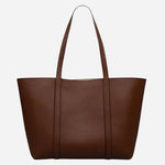 Back view of Hanbury Row Chocolate Brown Large Reversible Open Top Tote Bag.