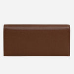 Back view of the Picton Place Chocolate Brown Large Flapover Wallet.