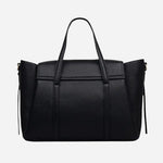 Back view of The Chancery Black Medium Flapover Multiway Bag.