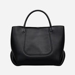 Back view of The Compton Black Small Zip Top Multiway Bag.