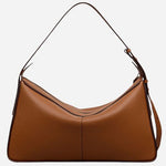 Back view of the Westwell Lane Toffee Brown Leather Large Zip Top Shoulder Bag.