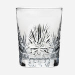 Single glass view of the Edinburgh Star 2 x 38 mL Large 'On the Rocks' Tumblers.