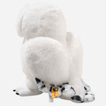 Back view of the 21 cm Hedwig Snowy Owl.