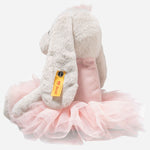 Side view of the Hoppie the Ballet Rabbit 30 cm.