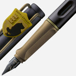 The nib of the Safari Special Edition Harry Potter Yellow Hufflepuff Fountain Pen M.