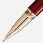 The nib on the Burgundy Red Meisterstück Solitaire Golden Hour LeGrand Rollerball Pen.
