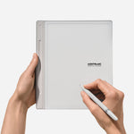 Front view of the 64 GB Digital Paper Tablet in Cool Grey with Digital Pen.
