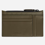 Back view of the Montblanc Extreme 3.0 Khaki Leather 8CC Card Holder with Zip.