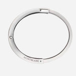 Top view of the Montblanc Extreme 3.0 Leather and Stainless Steel Bangle.