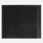 Back view of the Montblanc Meisterstück Black and Ink Blue Leather 8CC Wallet.