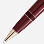 The nib of the Meisterstück Burgundy Red LeGrand Rollerball Pen.