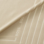 The Laik 120 x 120 Beige Scarf with BOSS Logo by BOSS.