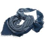 The Laik 120 x 120 Blue Scarf with BOSS Logo by BOSS.