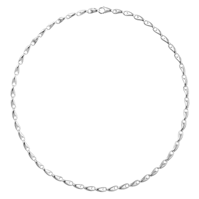 georg jensen sterling silver reflect slim 45cm necklace