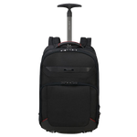 Samsonite Pro-DLX 6 Laptop Backpack with Wheels, 17.3" with a retractable top handle, padded shoulder straps, and wheels.