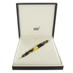 montblanc gold fountain gif