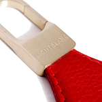montblanc oval red leather keyring2