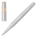 Hugo Boss Gear Pinstripe Rollerball Pen Silver & Gold