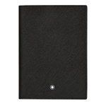 This Montblanc Sartorial Black Leather 3CC Passport Cover is made out of full-grain cowhide leather with the Saffiano textured print.