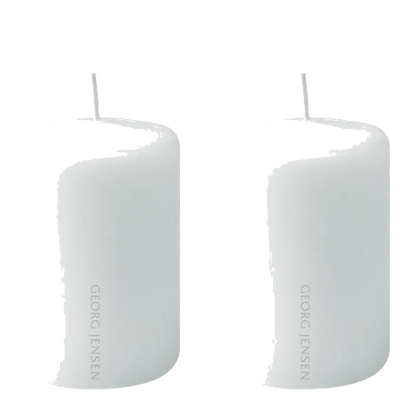 georg jensen mini white parrafin candles pack of 2