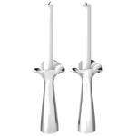 georg jensen bloom botanica stainless steel candle holders