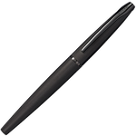 cross atx brushed black rollerball pen cap on