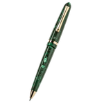 This Venetia Vintage Conifer Gold-Plated Ballpoint Pen by Montegrappa has a lovely pattern on the exterior with various shades of green that stand out from the gold.