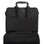 tumi black clare voyageur double zip briefcase luggage