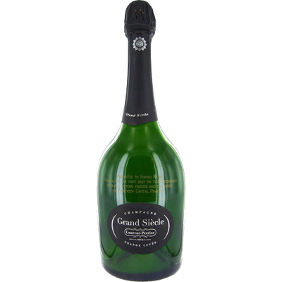 laurent perrier grand siecle retirement bottle engraving fifth font 3a37797aa3c36293b4b1f9f10738e780