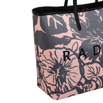 4 southwell gardens black floral large open top tote bag 110854