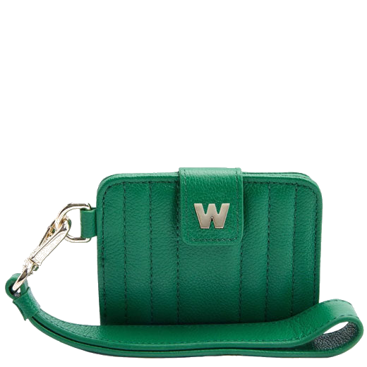 wolf 1834 green mimi credit card holder with wristlet