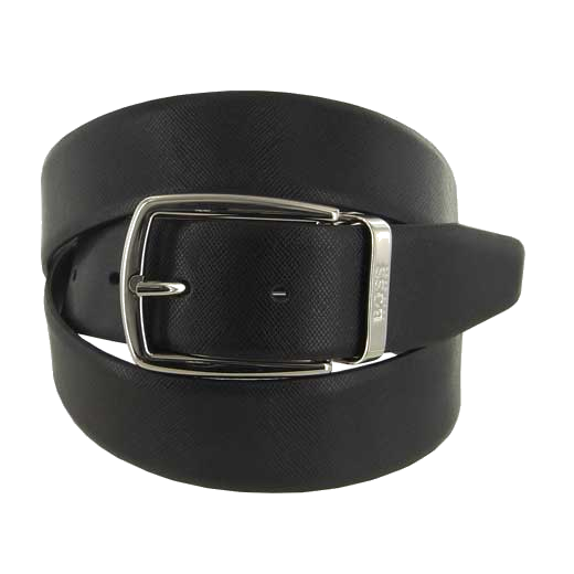 This Hugo Boss Otardo leather belt comes with a black strap.
