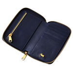 3 radley pockets evanfall blue medium zip around purse 111500