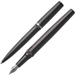 This is the gun metal grey gear metal hugo boss ballpoint pen.