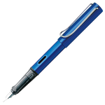 The LAMY ocean blue fountain pen in the AL-Star collection.