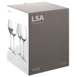 lsa signature red wine glasses set of 4 packaging