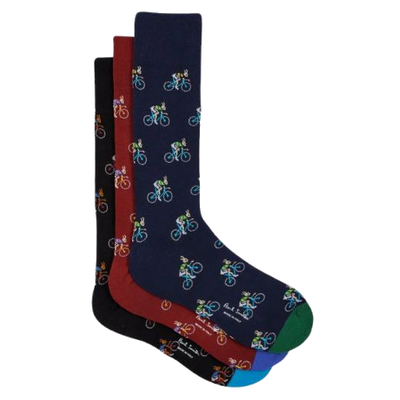 paul smith rabbit on bike cotton socks set