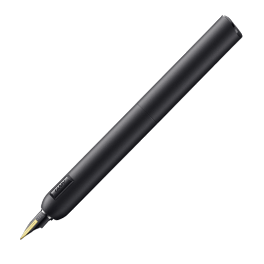 lamy all black fountain pen