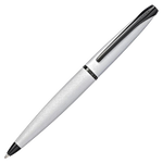 This Cross ATX Brushed Chrome Ballpoint Pen has bold black PVD trims with a shiny finish.