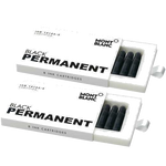 These are the Montblanc Permanent Black Ink Cartridges.