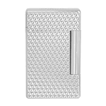 The Initial Diamond Head Palladium Lighter has the textured diamond head pattern.