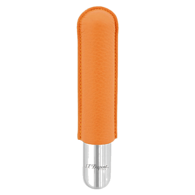 orange leather cigar case
