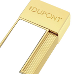 dupont twiggy white lacquer gold lighter1