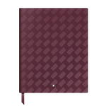 Montblanc's Extreme 3.0 Cassis Fine Stationery Lined #149 Notebook has silver edged pages for a bit of luxe and includes a grosgrain ribbon bookmark to match.