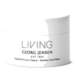 The Georg Jensen Living pitcher and carafe cleaning pellets.