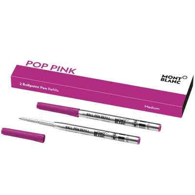 montblanc medium pop pink ballpoint pen refills