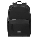 Samsonite's Zalia 3.0 Backpack 15.6" Black is made out of recycles PET fabric and polished silver trims.